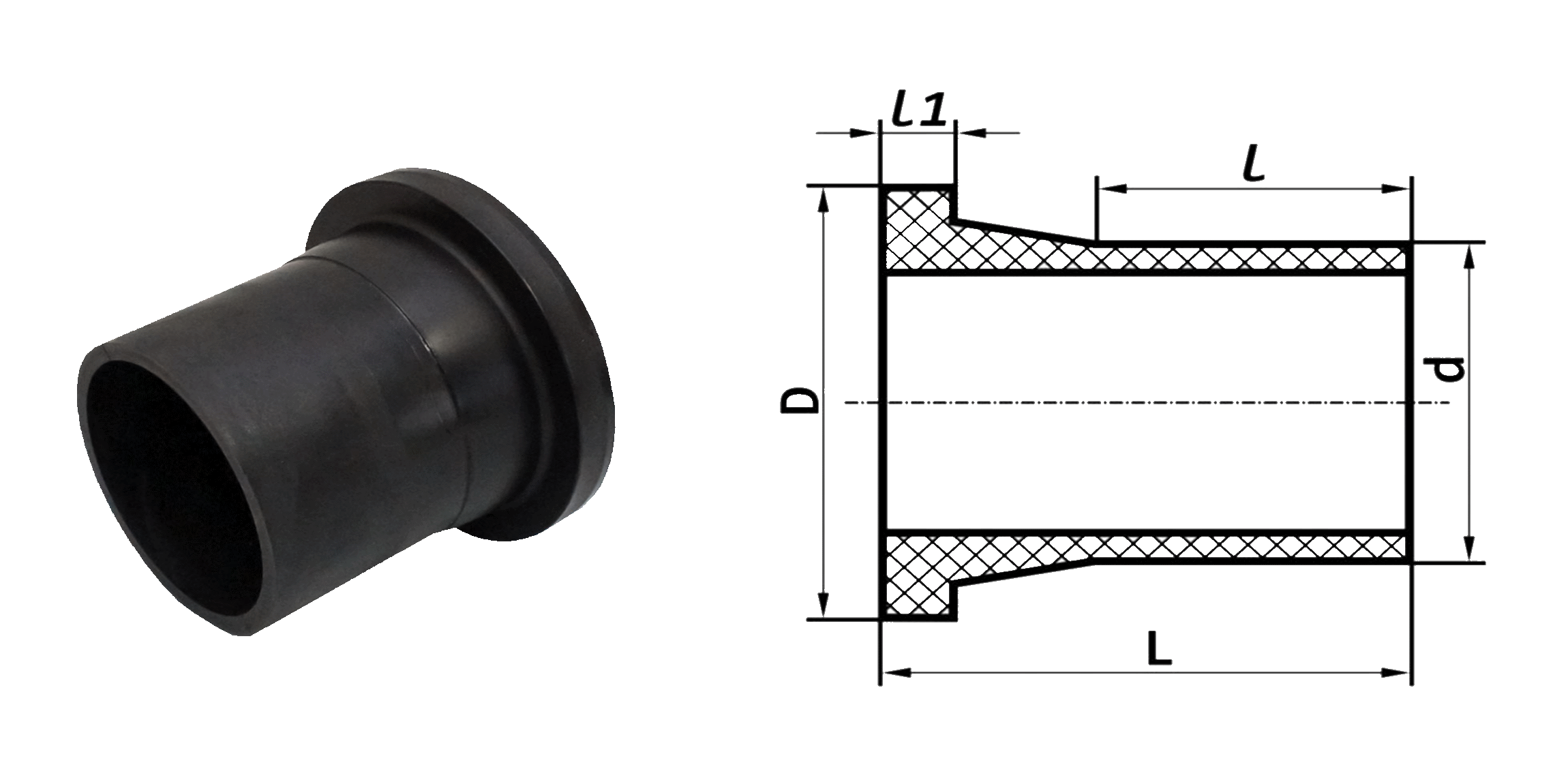 Размер втулок пэ. Втулка удлиненная под фланец пэ100 sdr17 dn63. Втулка под фланец ПЭ 100 SDR 17. Втулка пэ100 sdr11. Втулка под фланец ПНД 110.