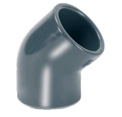 Угол клеевой 45° d400 RACCORDO PLAST, Италия